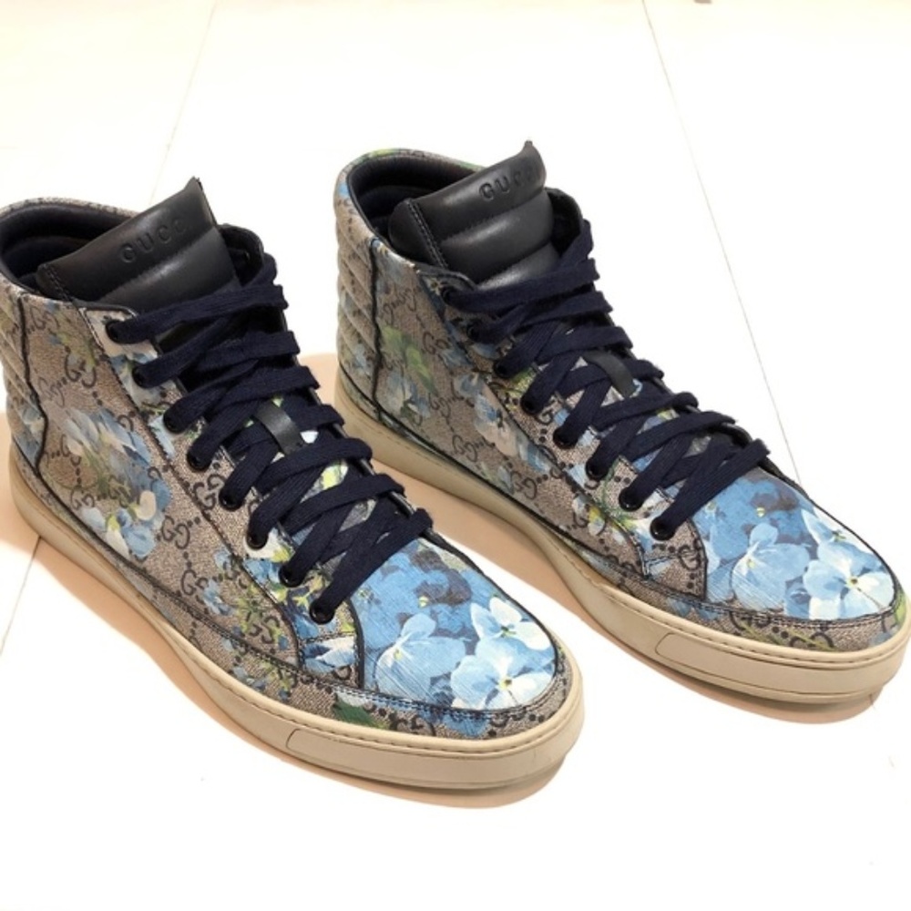 Gucci Blooms Hi Top Sneakers